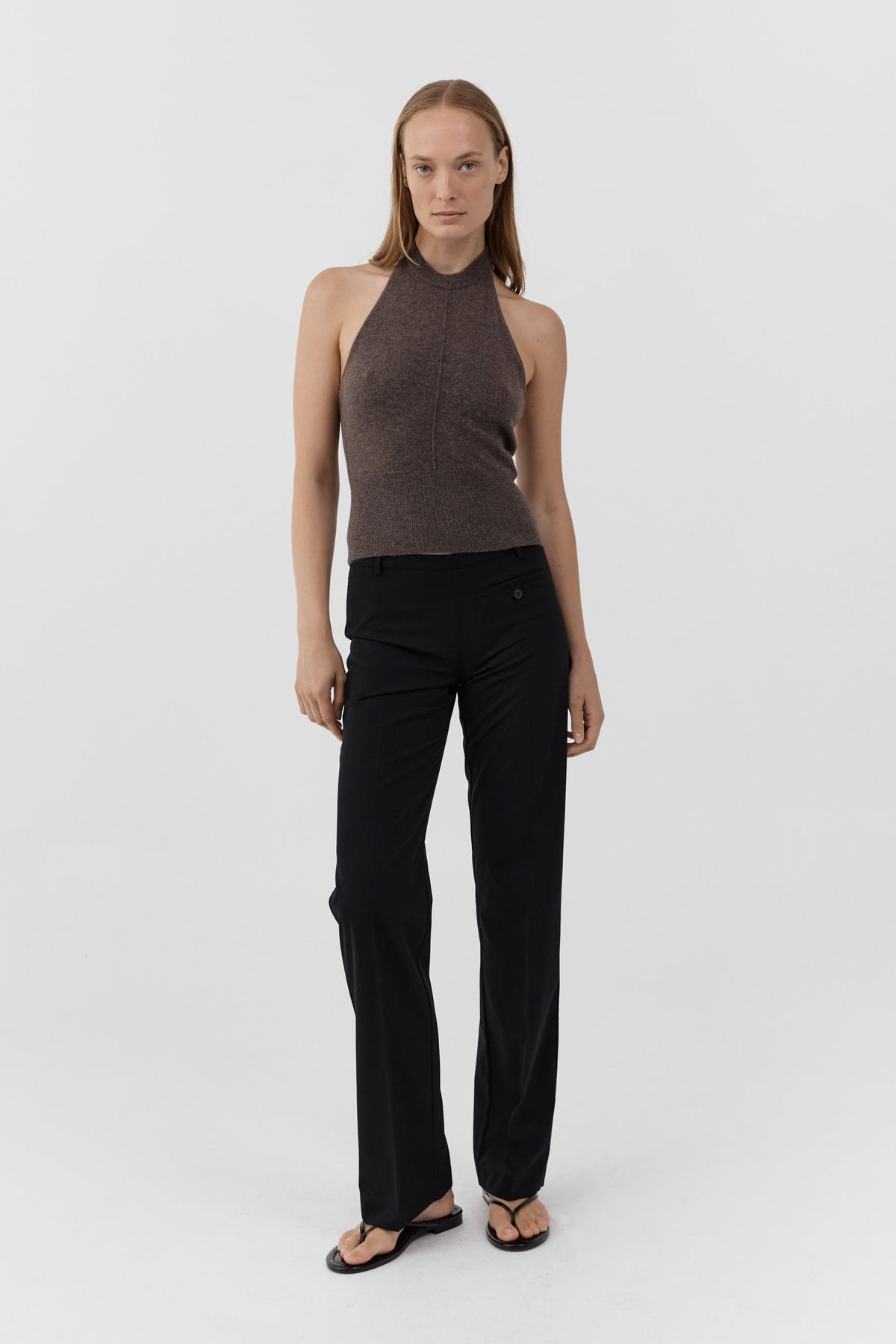 Cashmere Halter Top - Elmwood