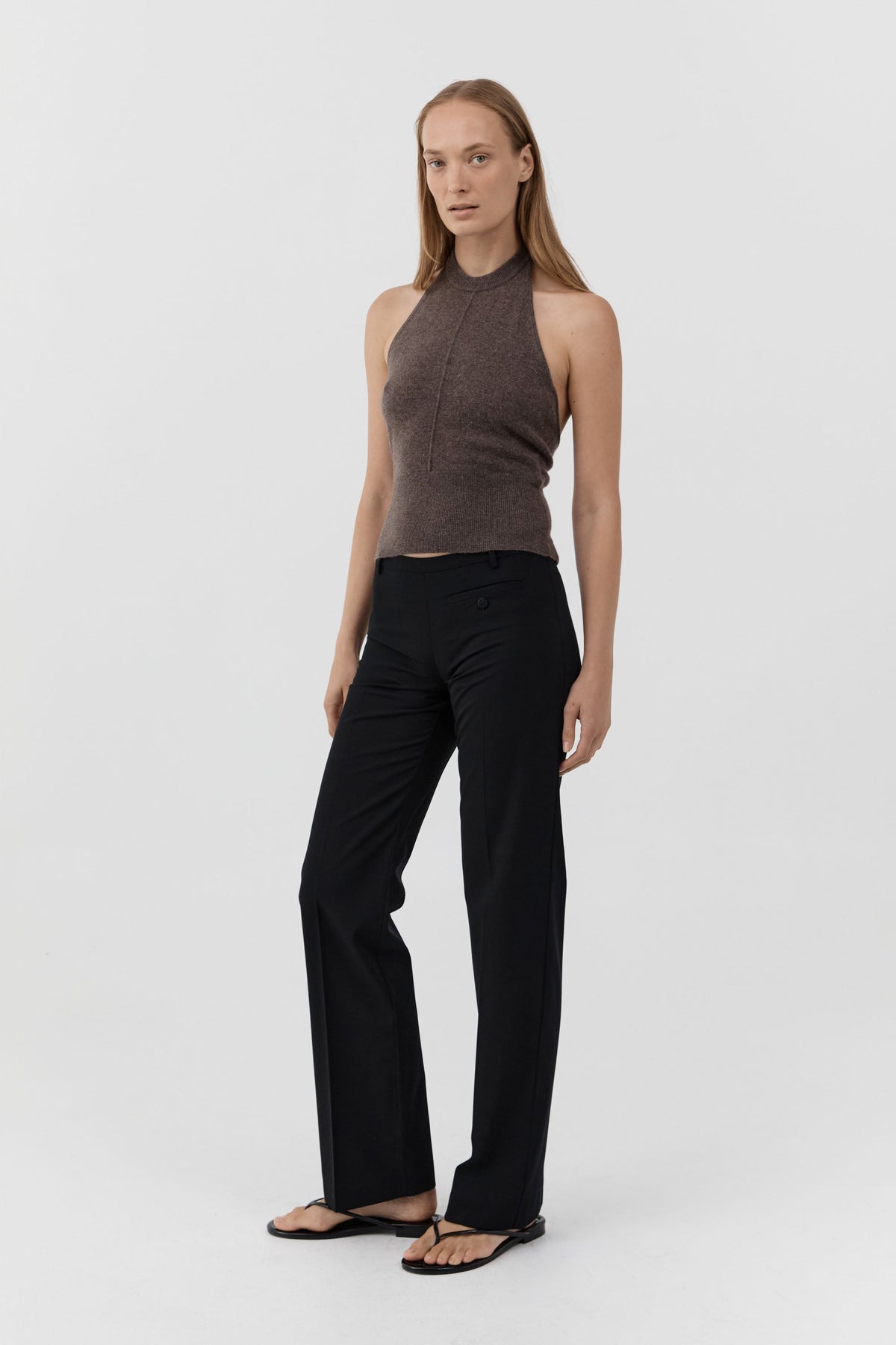 Cashmere Halter Top - Elmwood
