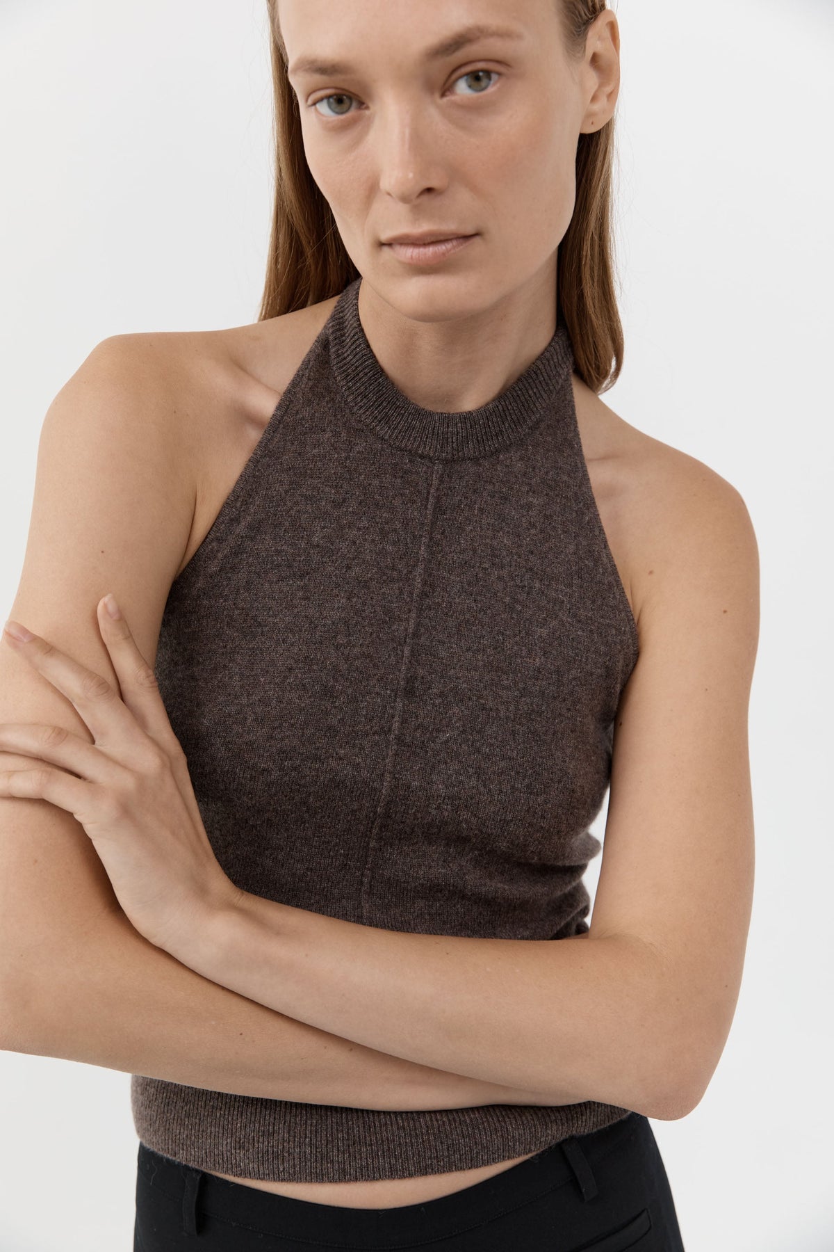Cashmere Halter Top - Elmwood
