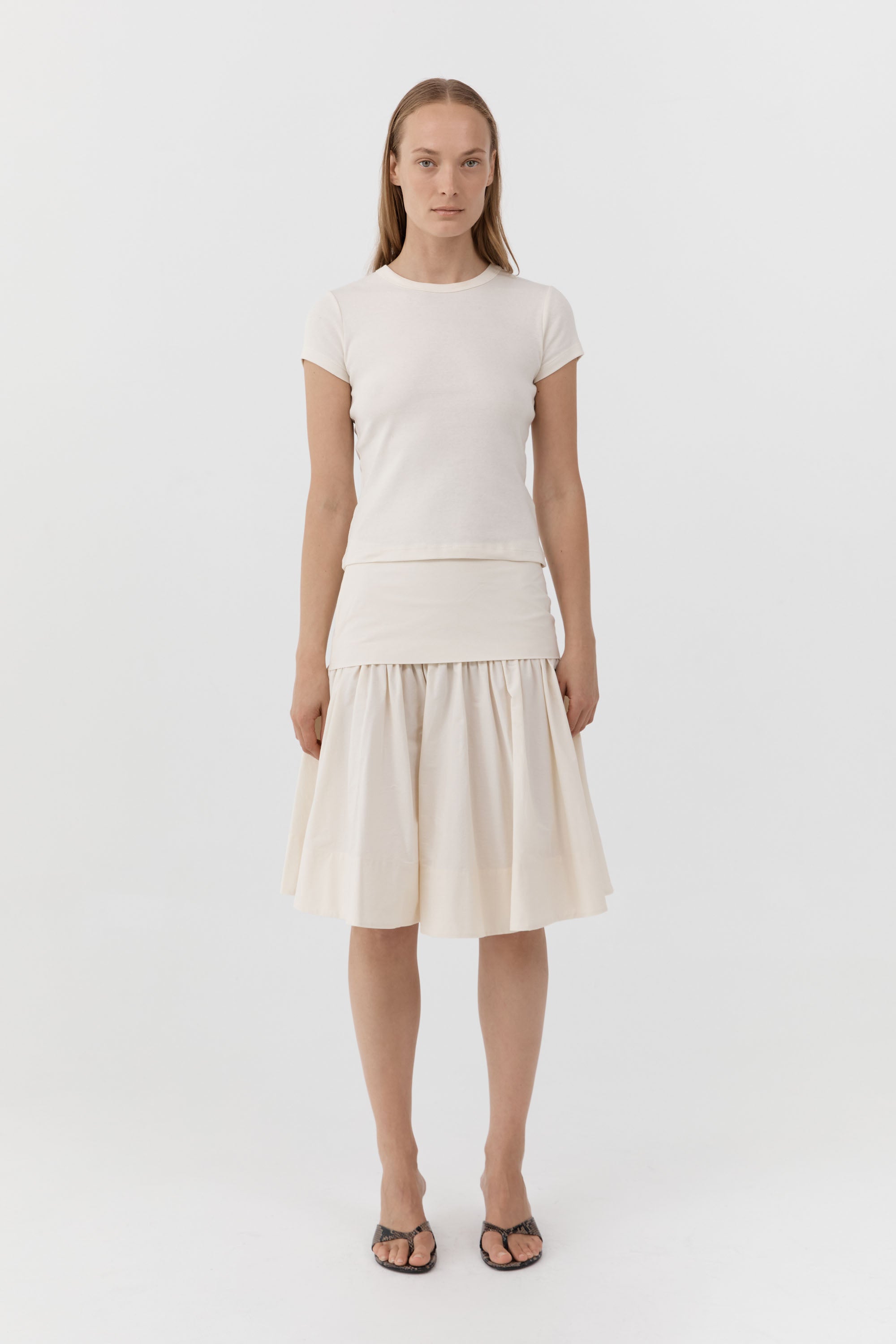 Circle Hem Gathered Skirt - Talco