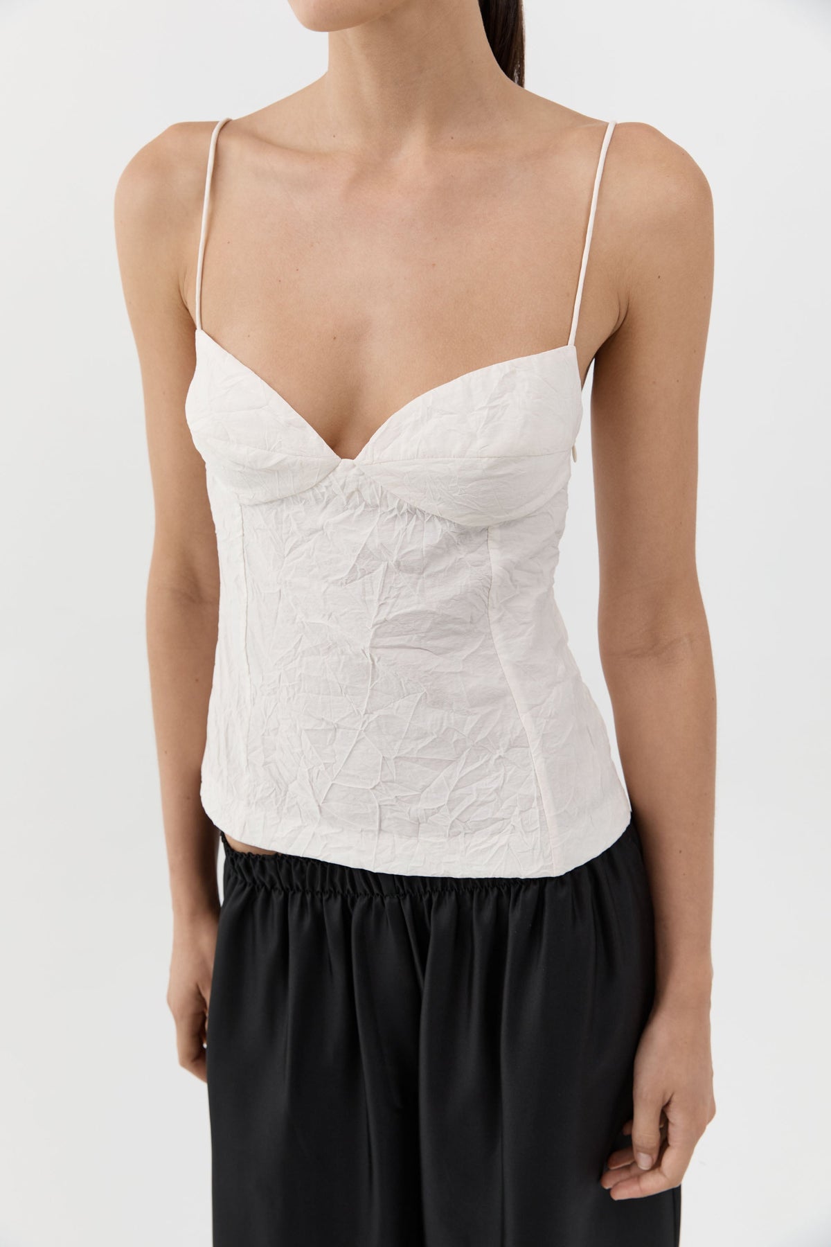 Crushed Silk Cami - Talco