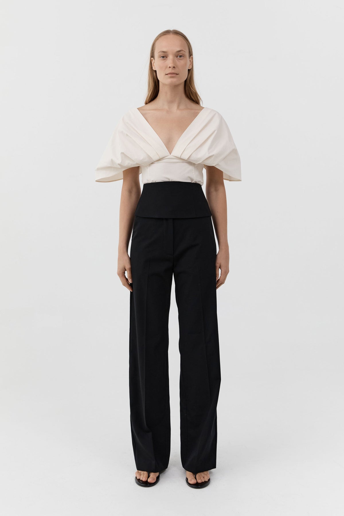 Cummerbund Carter Trouser - Black