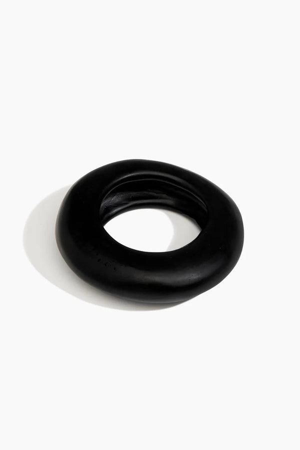 Large Drift Bangle by Dinosaur Designs - Black