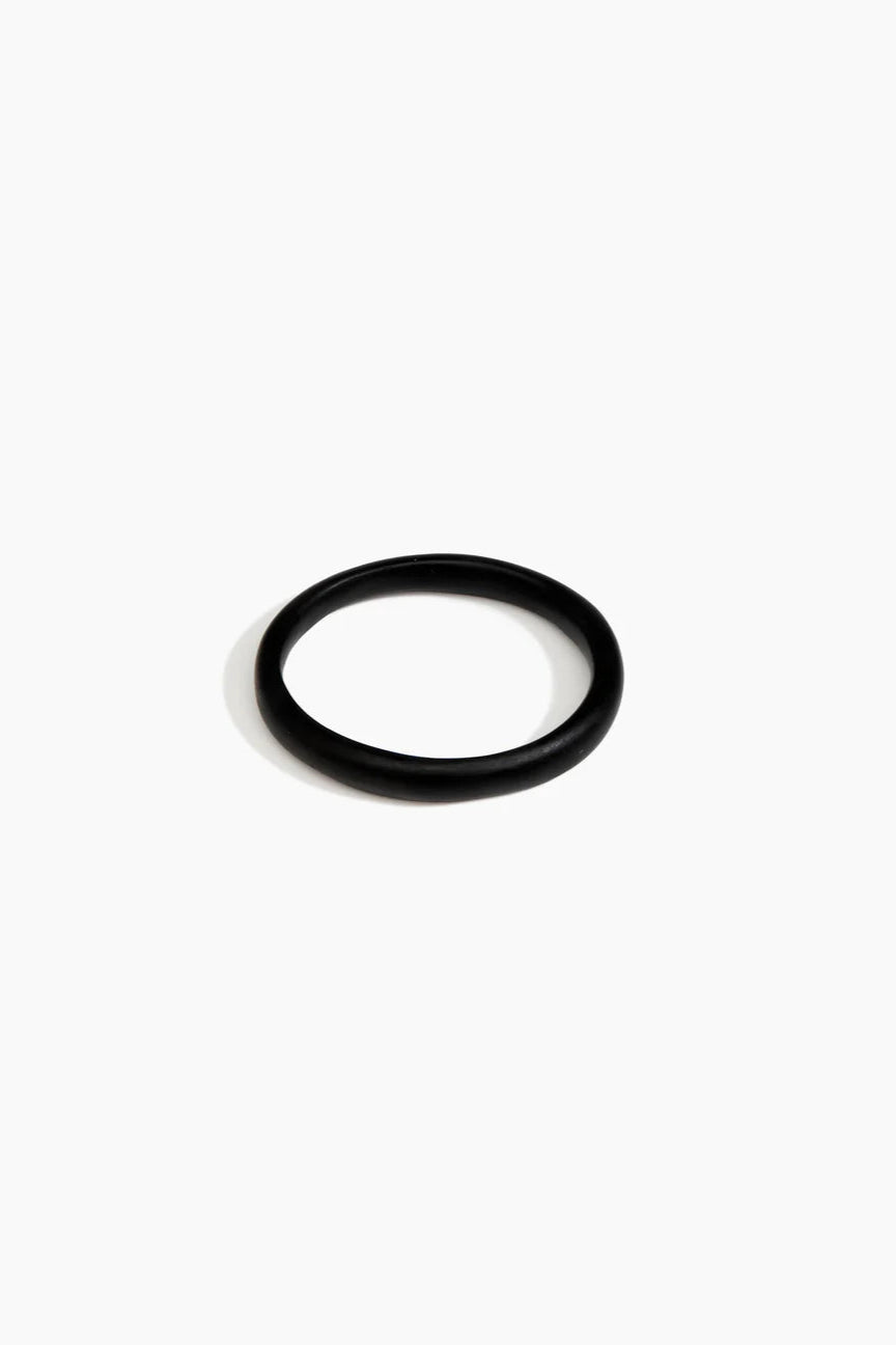 Wishbone Bangle by Dinosaur Designs - Black