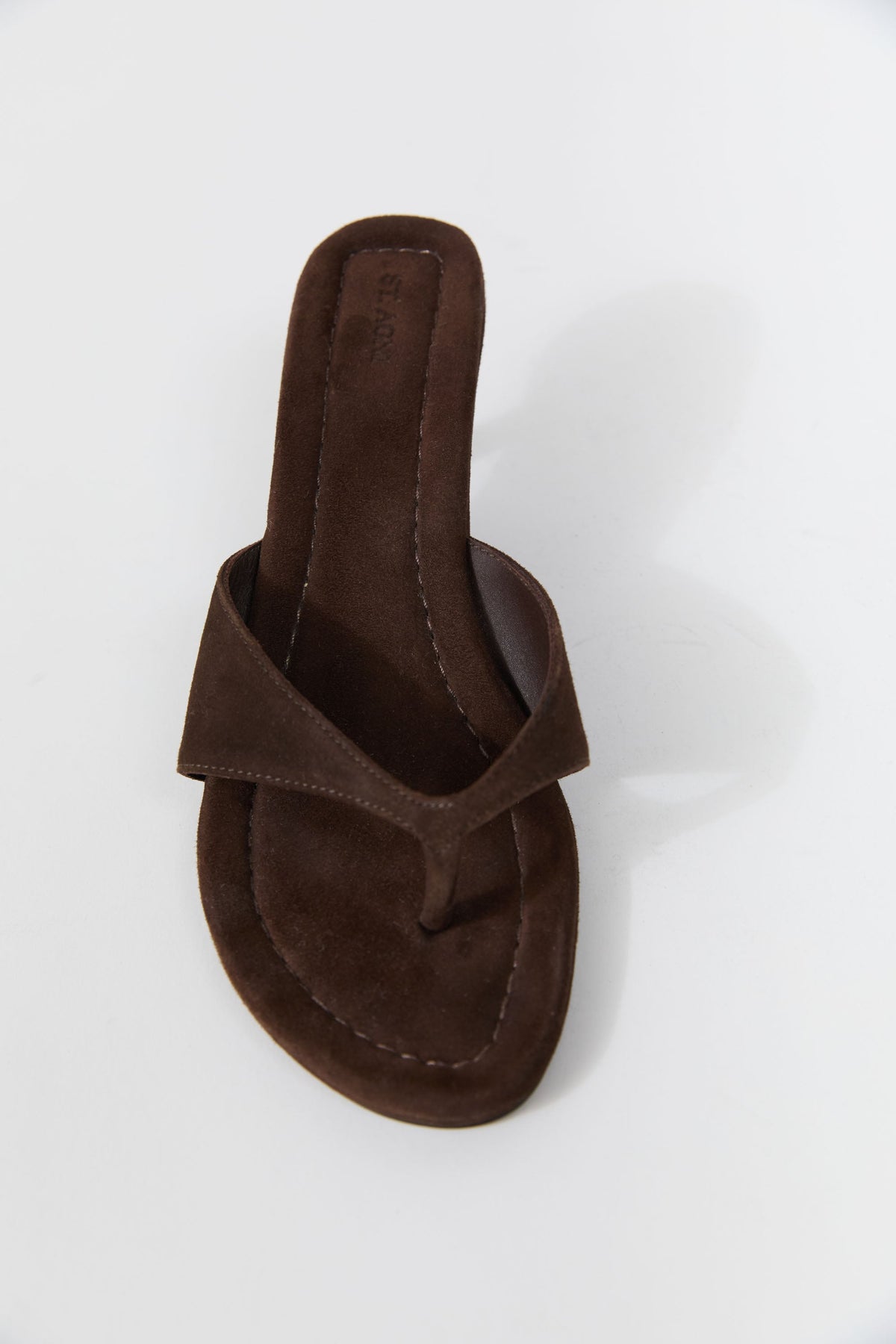 Everyday Thong Heel 50 - Coffee Suede