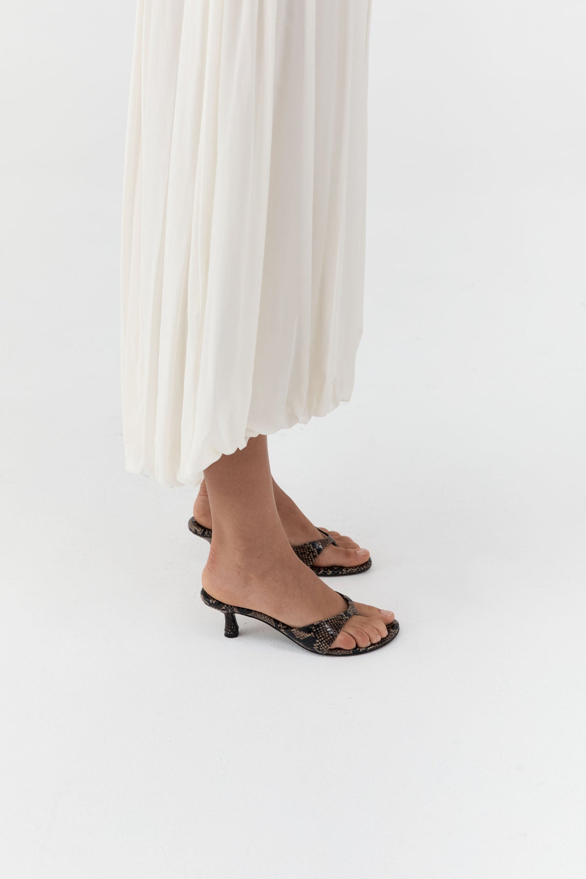Everyday Thong Heel 50 - Python Embossed
