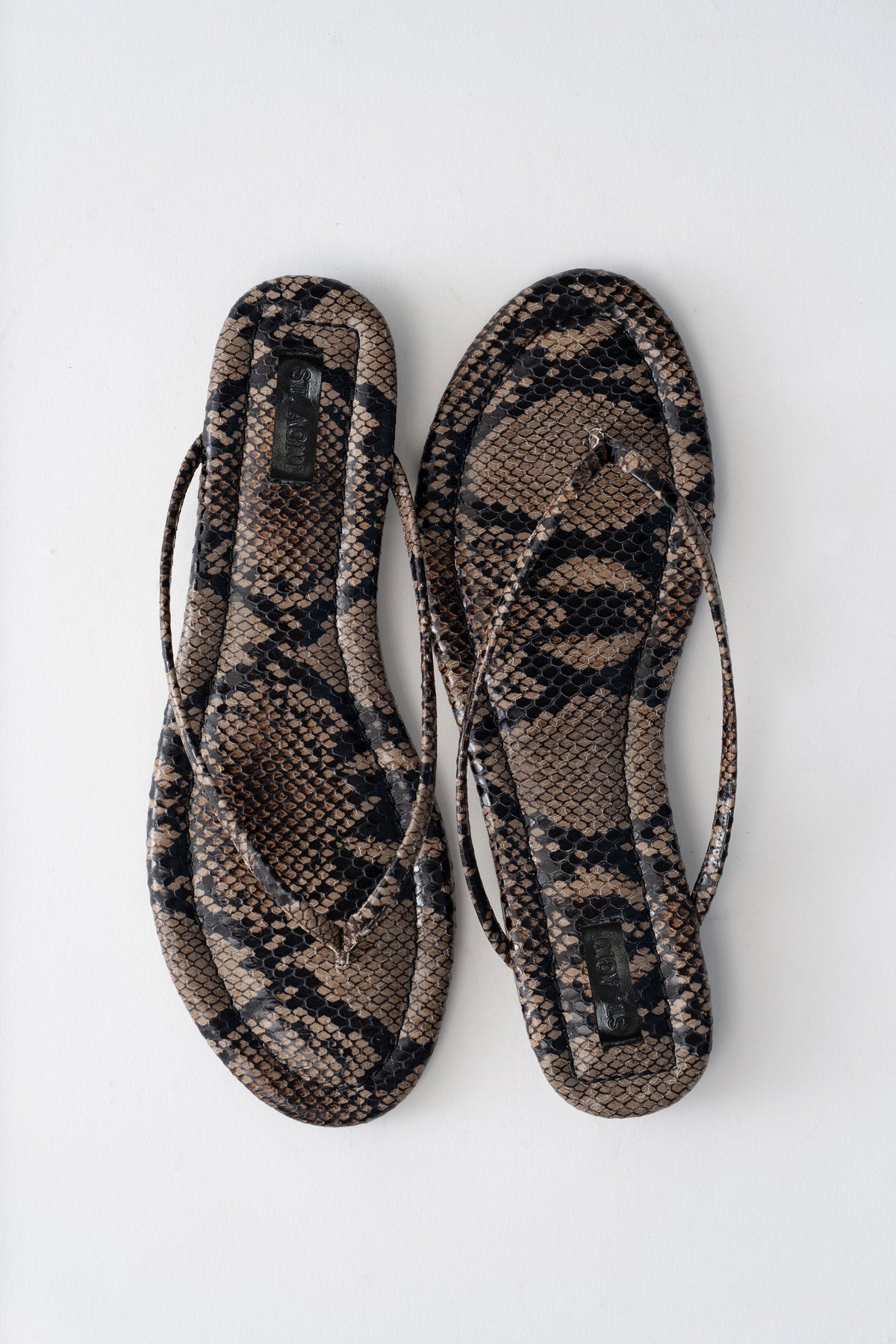 Fine Flip Flop - Python Embossed
