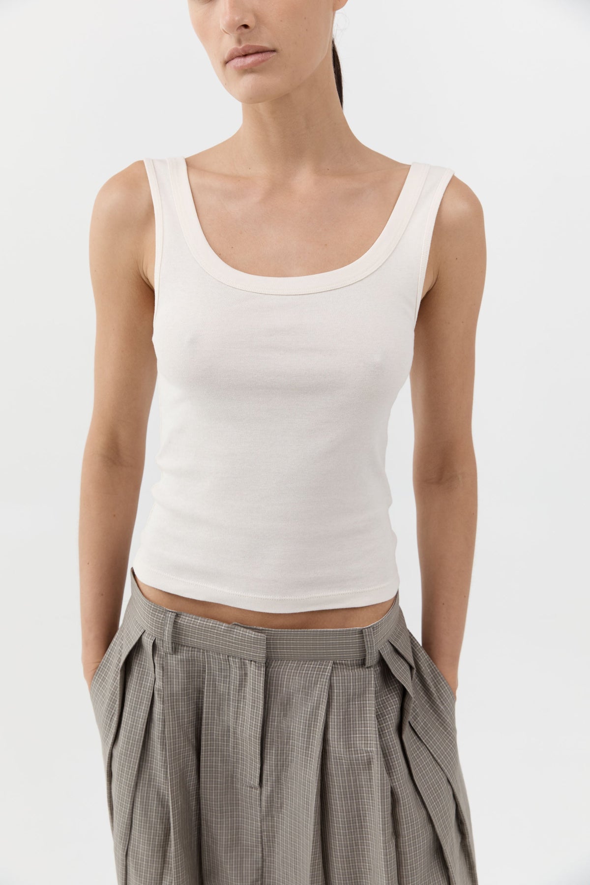 Organic Cotton Scooped Ballerina Top - Talco