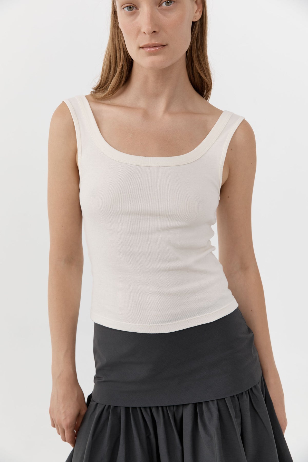 Organic Cotton Scooped Ballerina Top - Talco