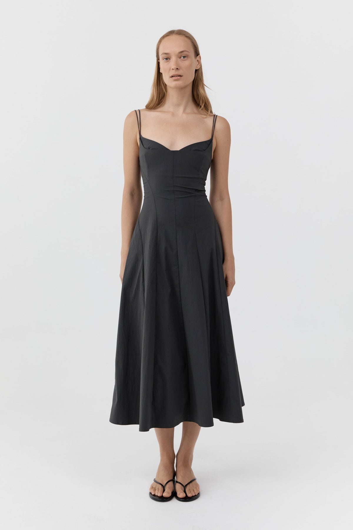 Panelled Bustier Dress - Magnet