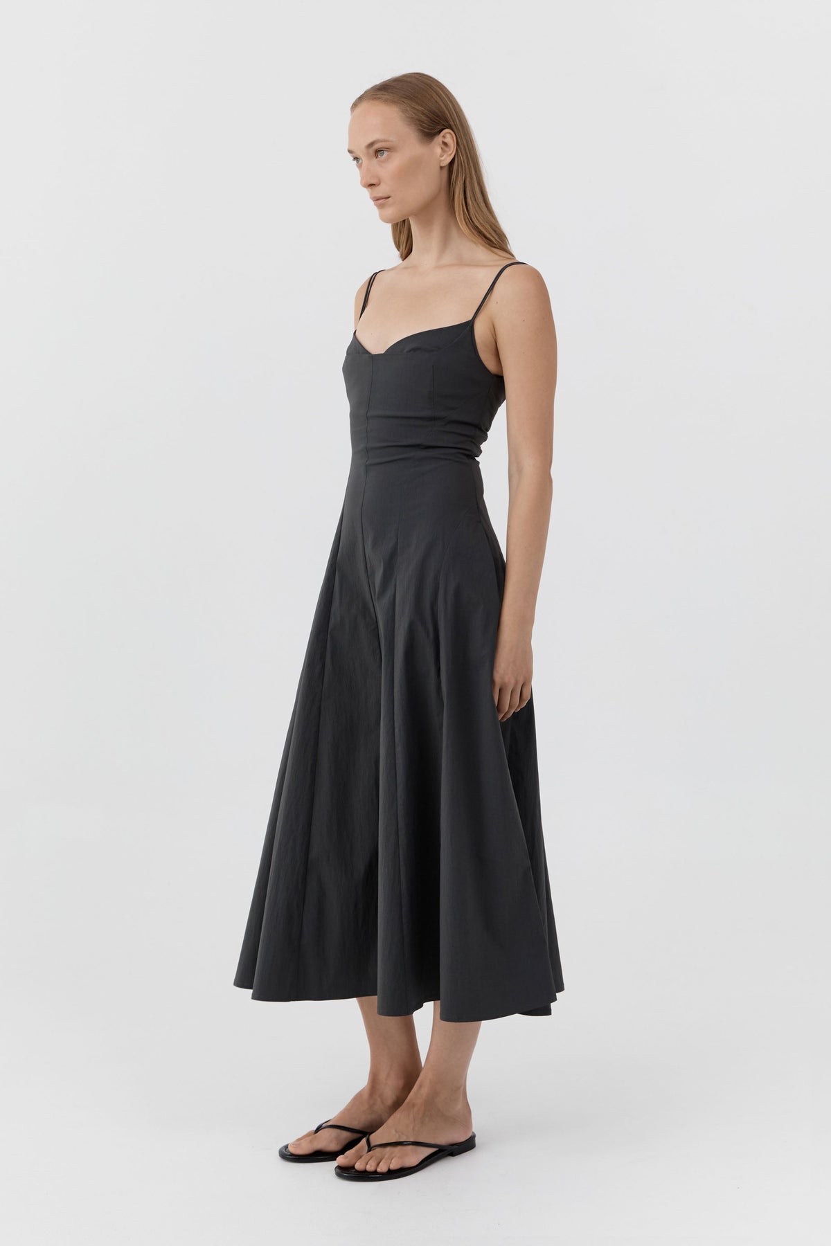 Panelled Bustier Dress - Magnet