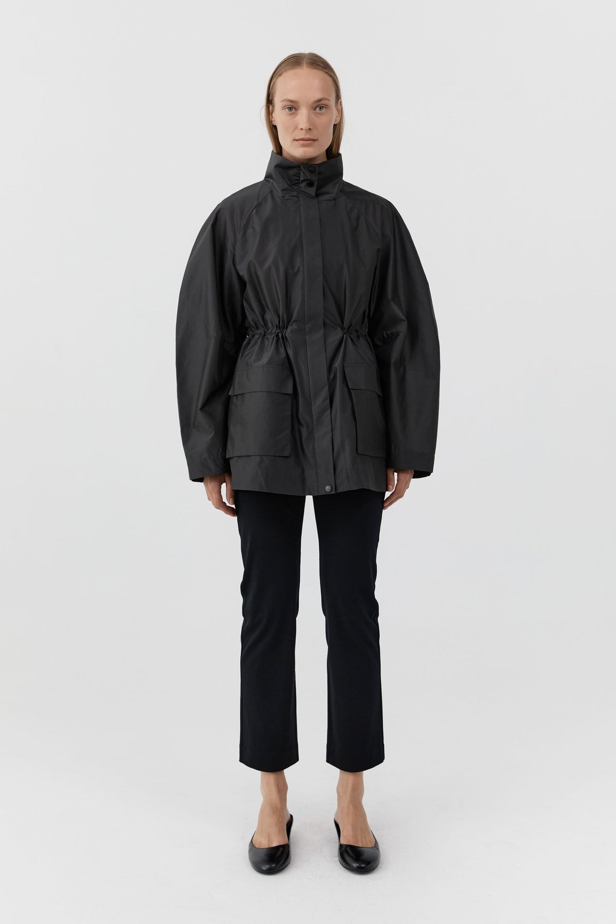 Paper Taffeta Parka - Dark Vetiver
