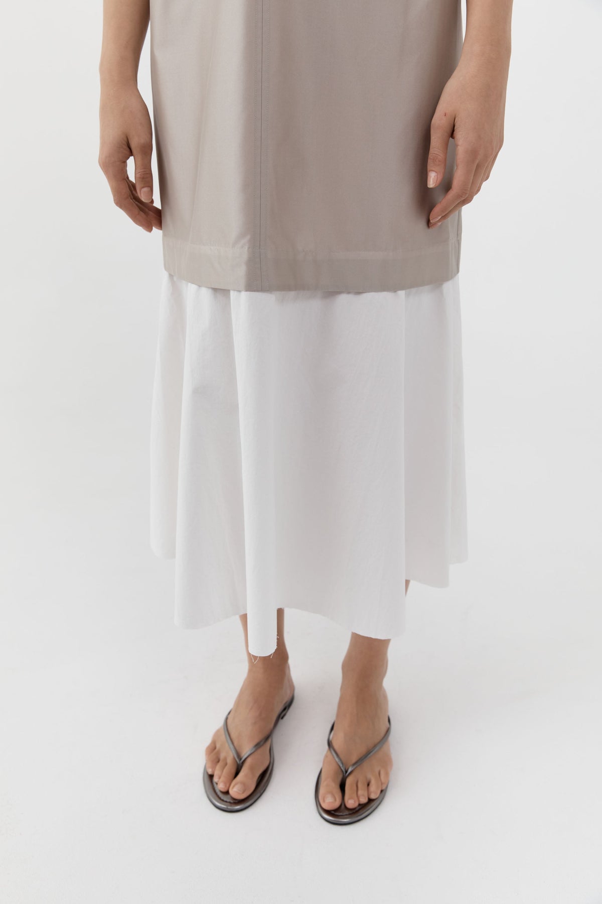 Paper Taffeta Petticoat Dress - Fog