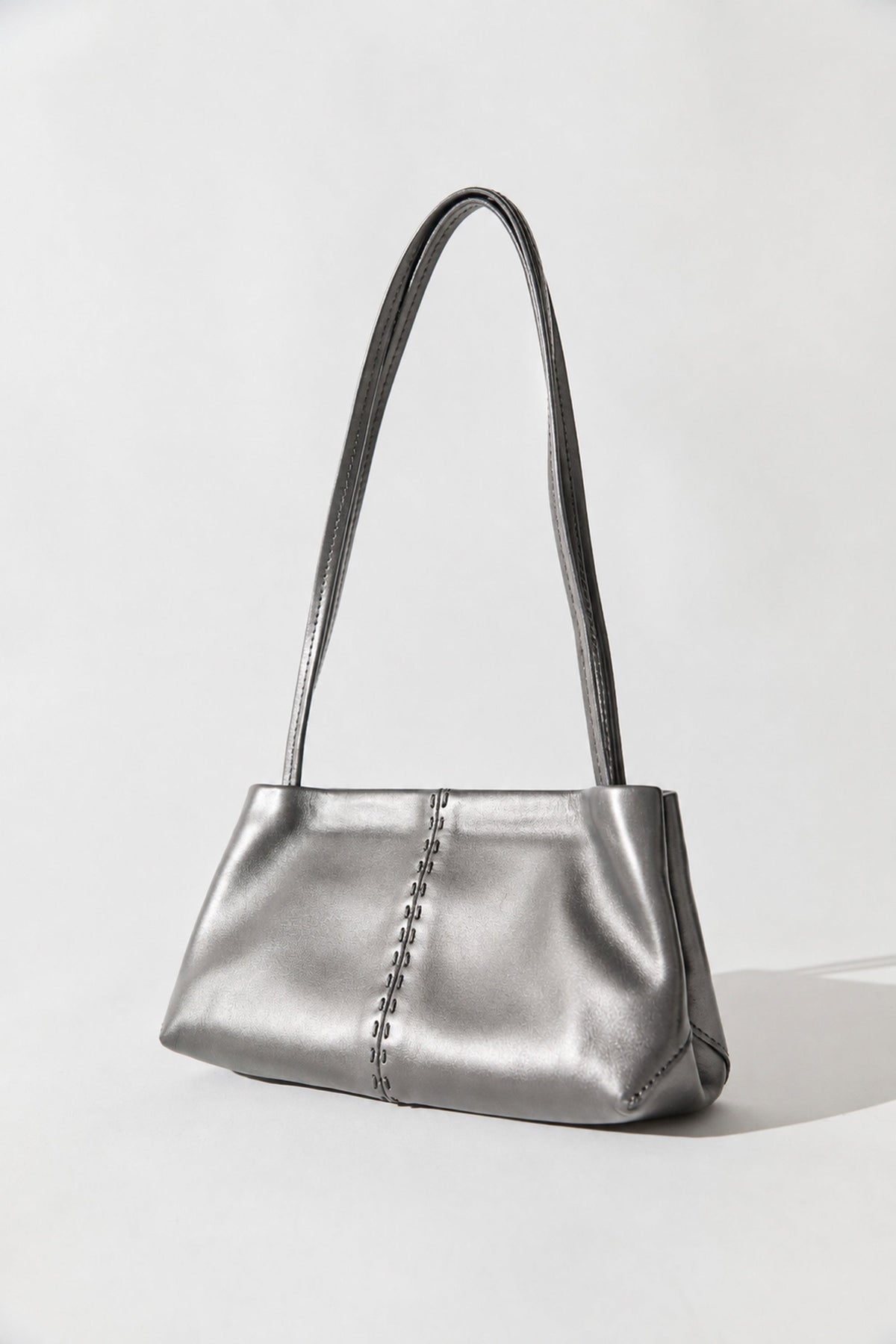 Petit Origami Bag - Pewter Metallic