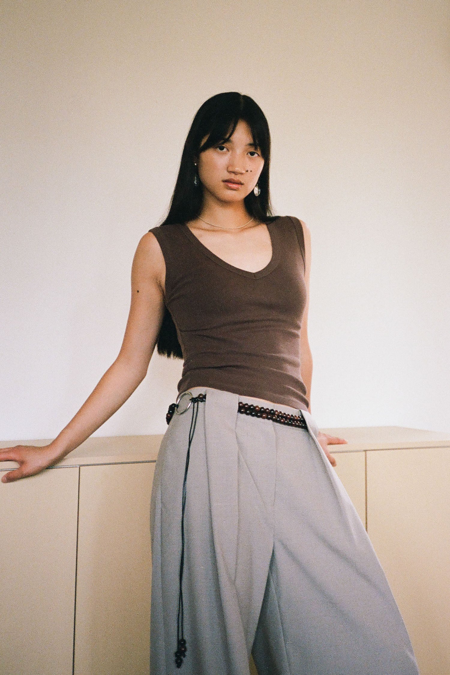 St Agni x Vermeer Edna Belt - Dark Brown