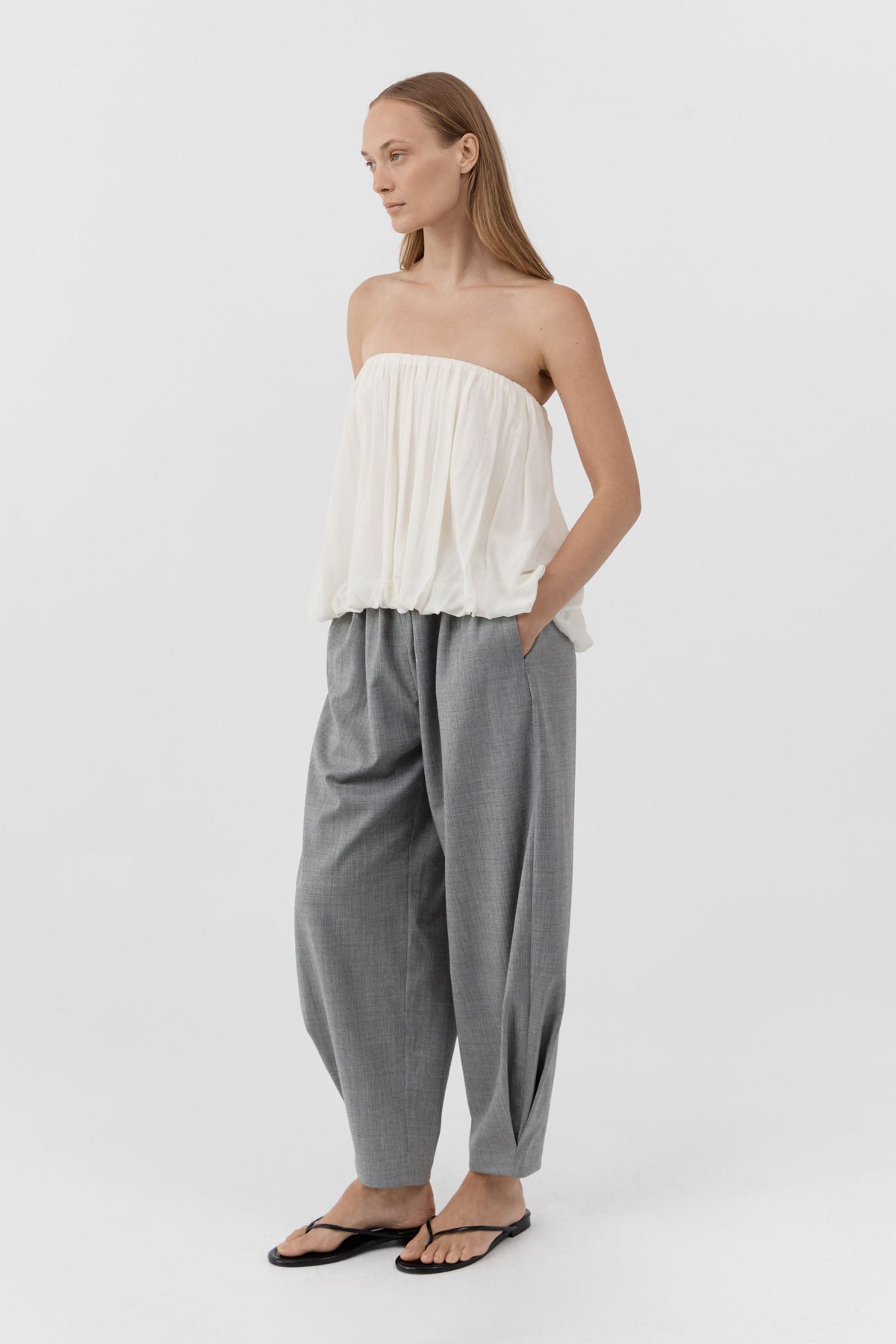 Strapless Balloon Top - Talco