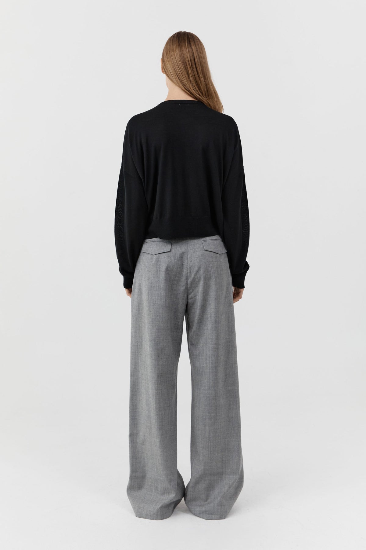 Superfine Merino Wool Cardigan - Black