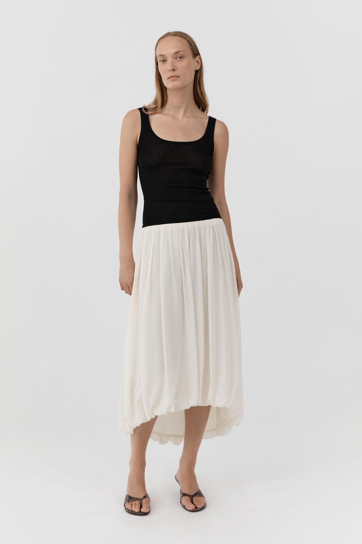 Superfine Merino Wool Tank - Black