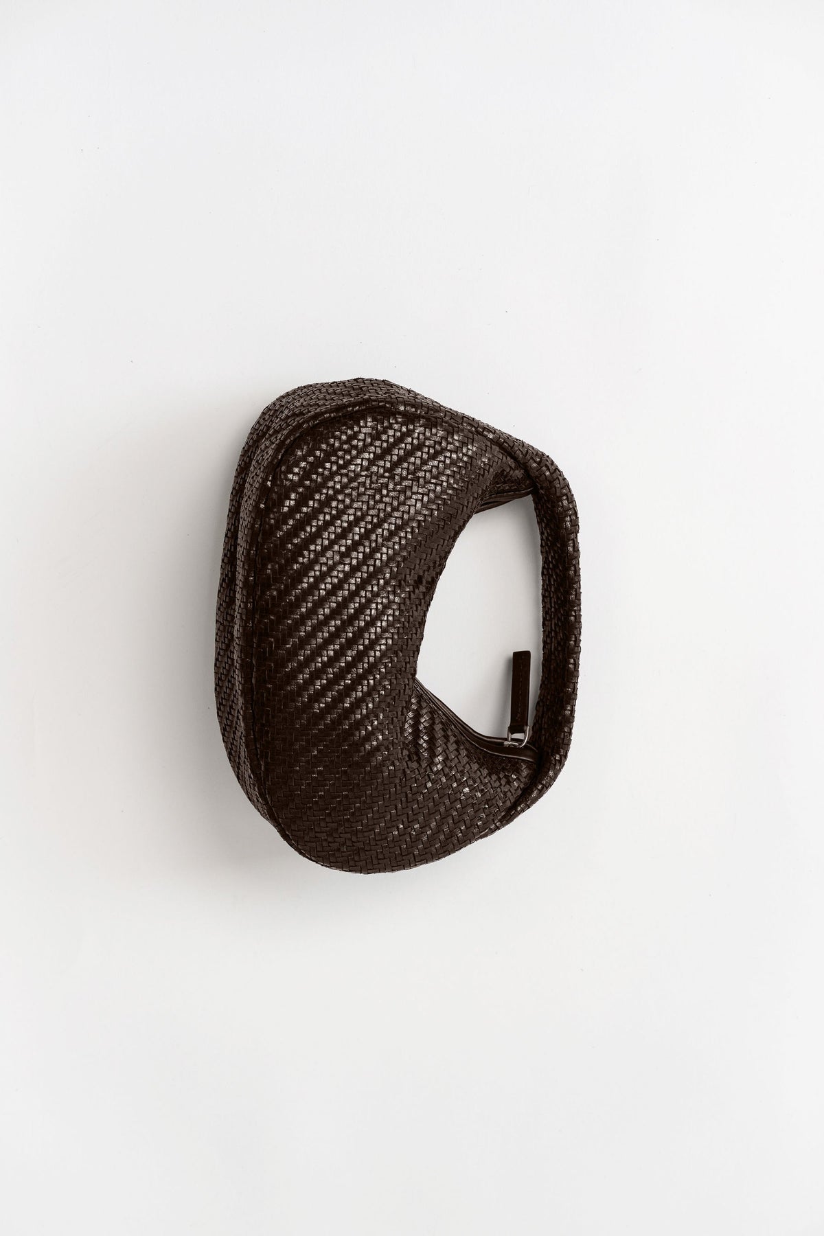 Woven Mini Bon Bon Bag - Coffee