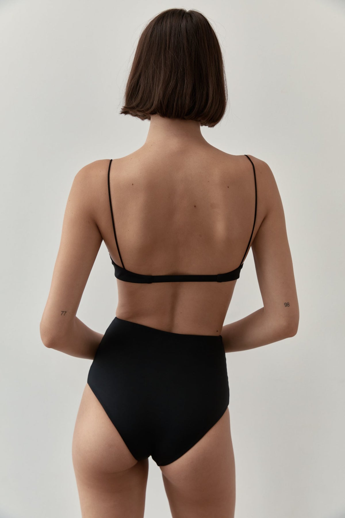 High Waisted Bottom - Black - By Ziah