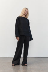 Architectural Wool Sweater - Black