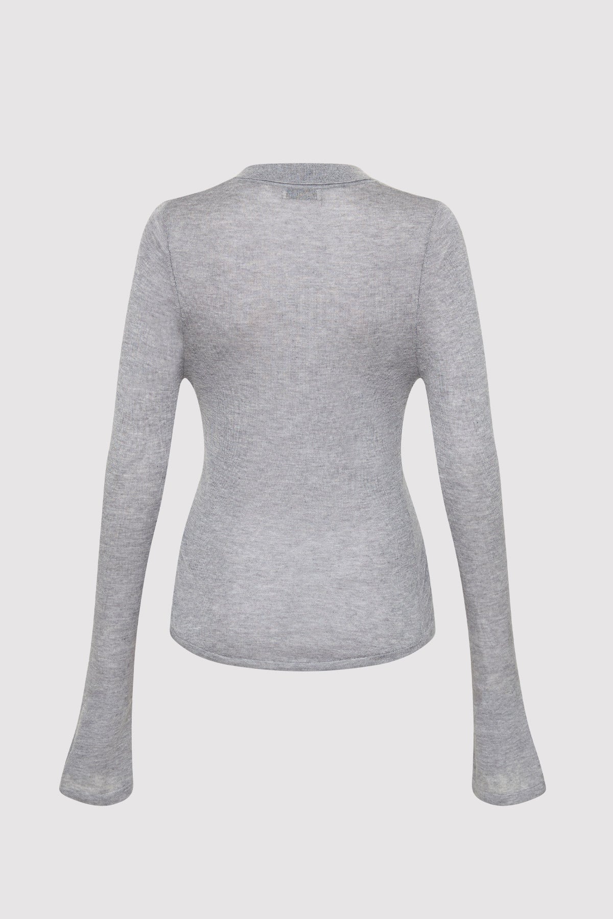 Fine Knit Shirt - Grey Marle