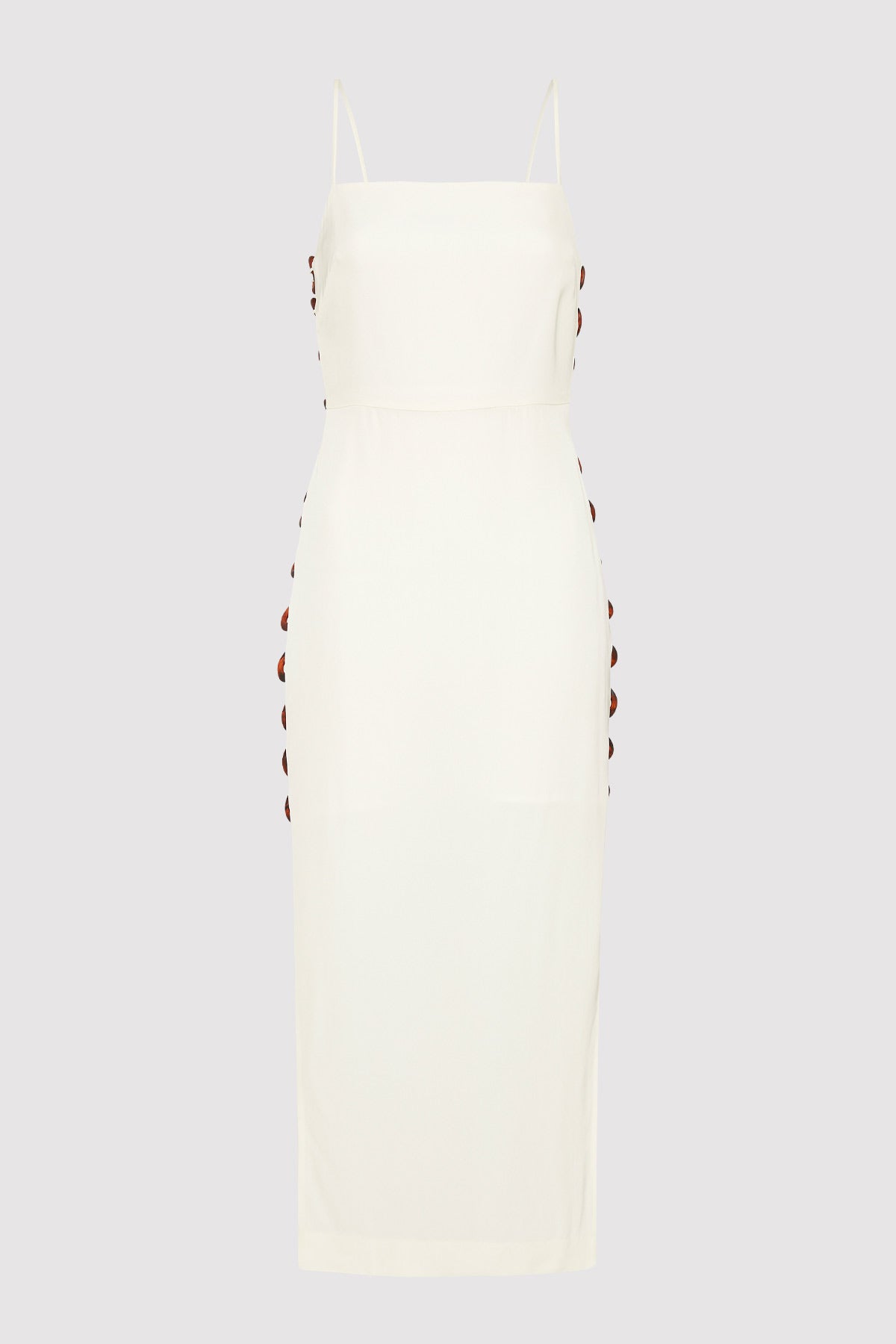 Link Detail Dress - Cool White