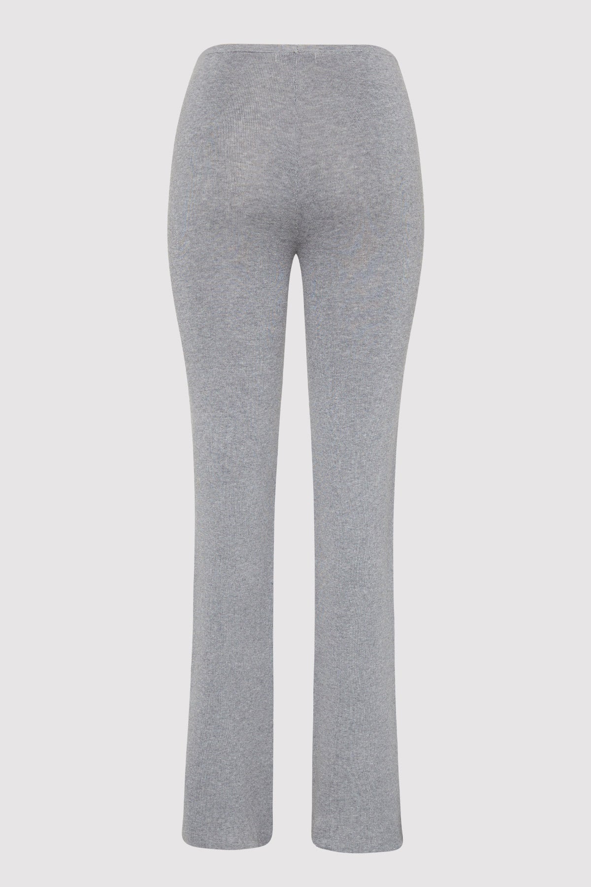 Low Waist Knit Pants - Grey Marle