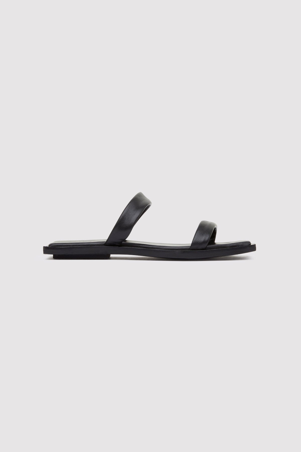 Minimal Two Strap Slide - Black – St. Agni