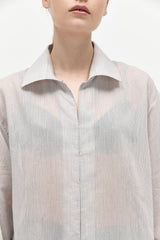 Oversized Shirt - Sheer Stripe