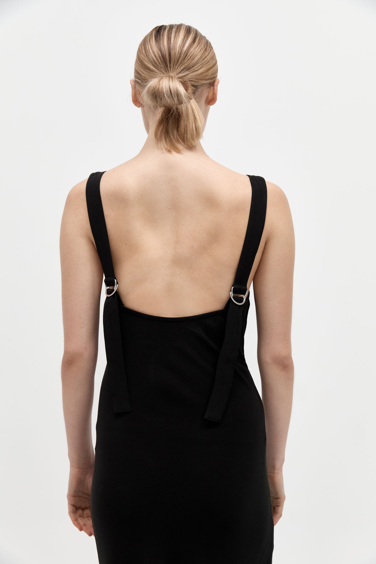Ring Detail Maxi Dress - Black