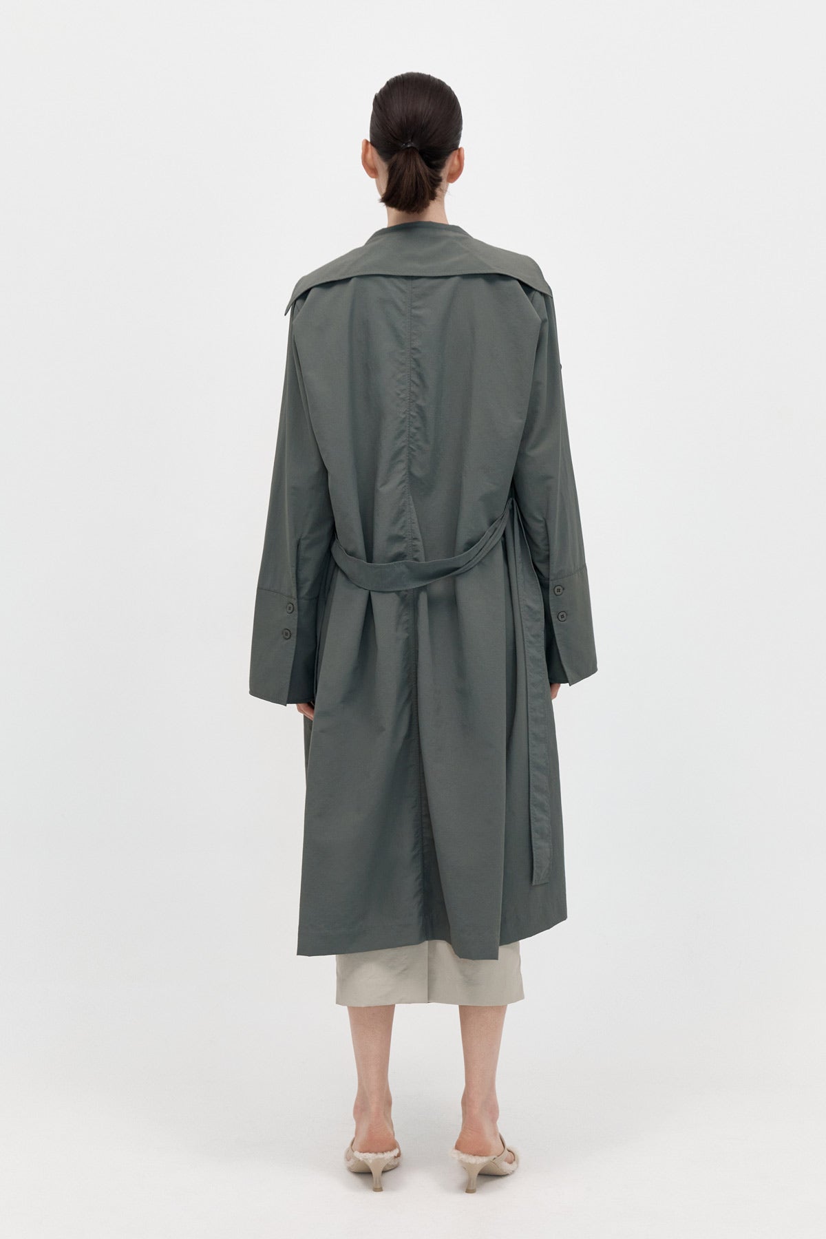 St. Agni | Summer Trench Coat - Thyme