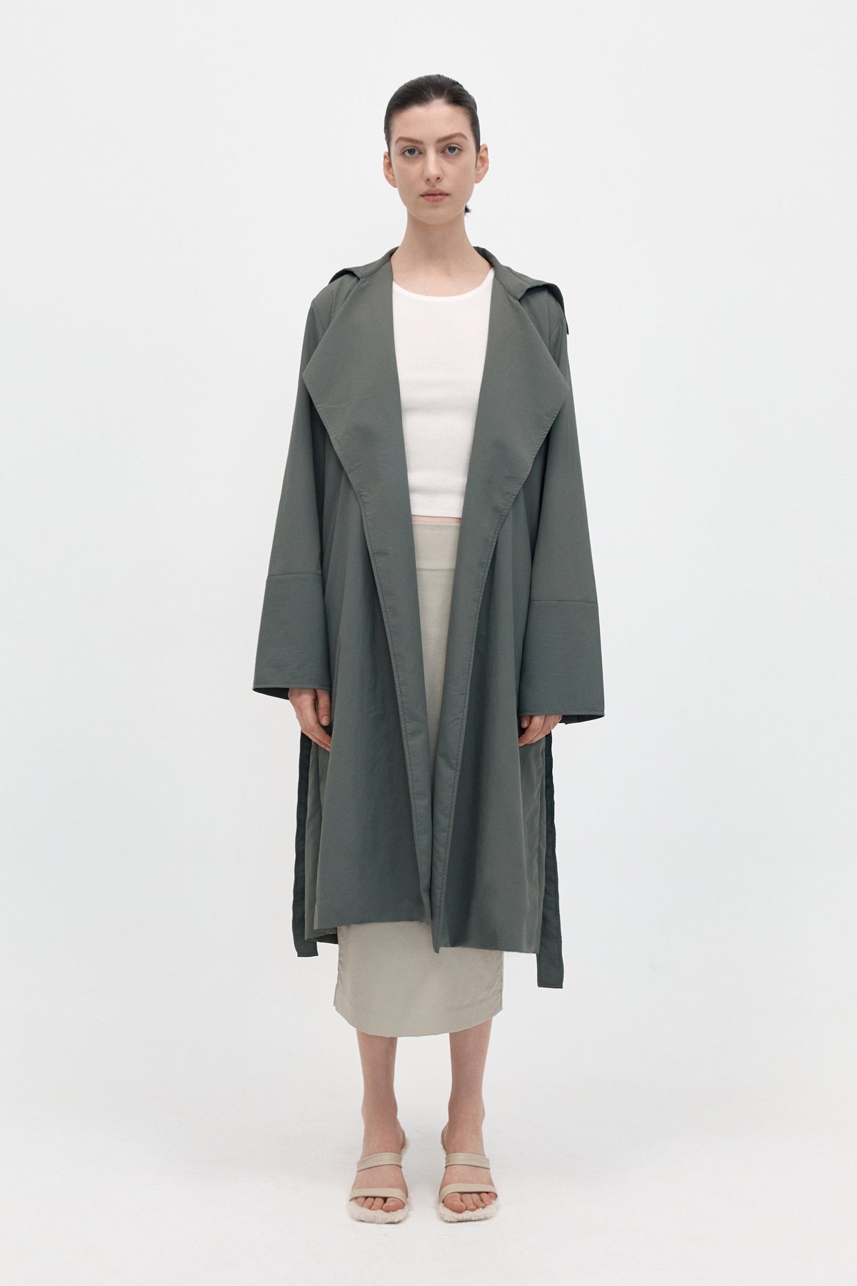 Summer Trench Coat - Thyme