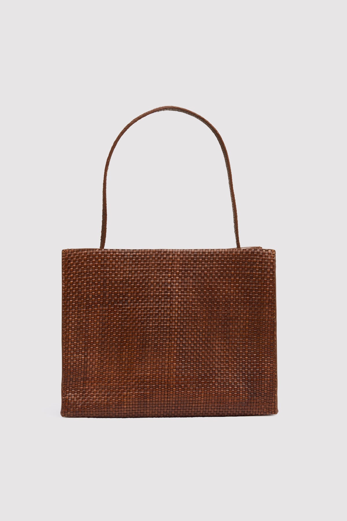Agni Woven Minimal Mini Tote Antique Tan